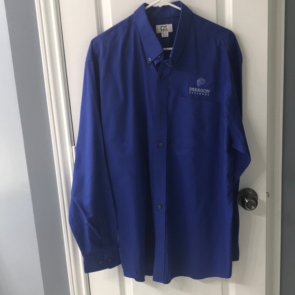 Paragon Blue Button-Up Shirt - Picture 1 of 3